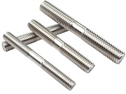 CTRSM Doppelte Gewindestange, 1–10 Stück 304 A2 Edelstahl Doppelendgewindestange M4 M5 M6 M8 Stehbolzen Schraubenstange Zahnstange Bolzen Srod Bolzen ohne Kopf(M8x30-2pcs)