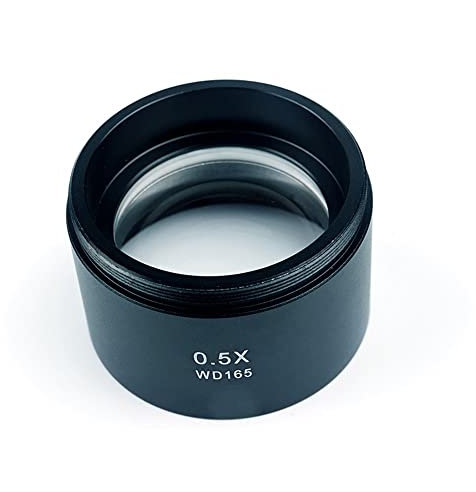 Microscope M-21 M-22 0.5X 0.7X Auxiliary Objects Lens Microscope Camera Lens For Trinocular Stereo Zoom Microscope Barlow Glass Lens(0.5X)