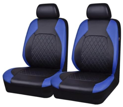 Auto Sitzbezüge, für Dacia Duster 2000-2018 2019 2020 2021 2022 2023 2024 2 Sitzbezug Auto Vordersitze,Schonbezug Autositz, Atmungsaktiv Verschleißfest Bequem,D Black Blue
