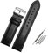 NTALJC Für Ersatz-Citizen AT8020 JY8078 Armband aus echtem Leder, 23 mm, blaues Uhrenarmband mit Faltschließe