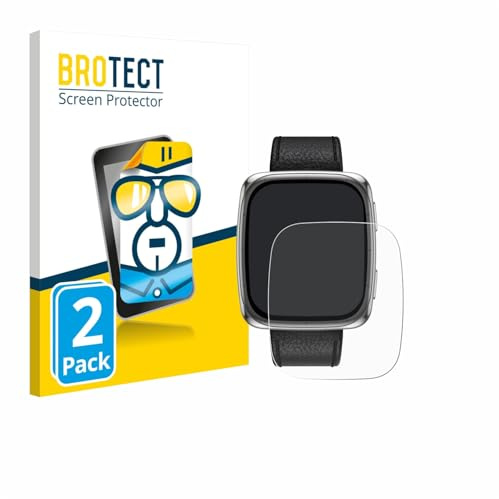 BROTECT Schutzfolie für Amazfit Active 2 | (rechteckig) 2 Stück Transparenter Displayschutz Made in Germany Klare Displayschutz-Folie Clear Einfache Montage