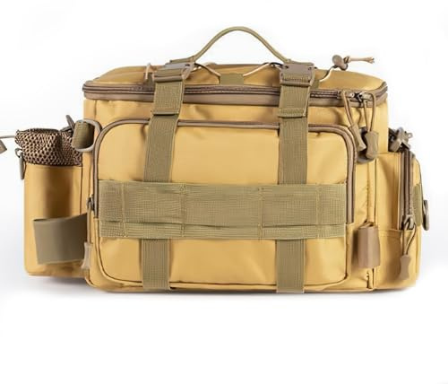 Croch Angelgerätetasche – Karpfentasche für Angler, wasserdichte Angeltasche mit Schultergurt, multifunktionale Aufbewahrungstasche für Outdoor-Angelausrüstung & Zubehör