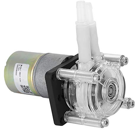TOPINCN Pompe Péristaltique à Vitesse Réglable, Cadre de Roue, pour Instruments de Tests Analytiques, Lave-vaisselle, Matériau PC (12V)