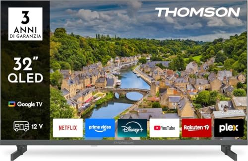 Thomson 32FQG3S15C - Tv 32 Pollici Smart Tv Full HD DVB-T2 (H.264) Wifi Nero Classe Energetica E