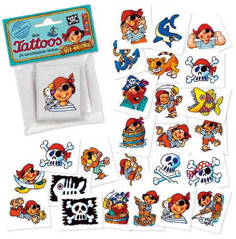 Mauder Lutz 24 Mini-Tattoos Pirat Pit Planke 47302