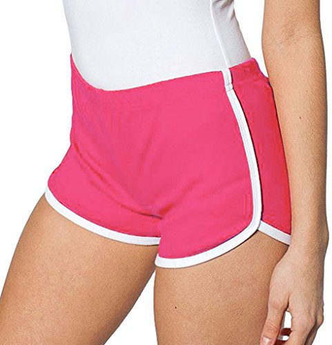 Minetom 1X Femme Short De Sport Casual Yoga Mode Plage S/M/L 4 Couleurs En Option Rose EU M