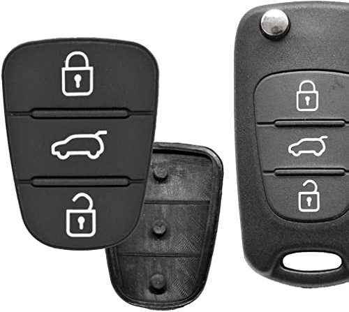 2X Auto Schlüssel Funk Fernbedienung Tastenfeld 3 Tasten kompatibel mit Hyundai / Kia