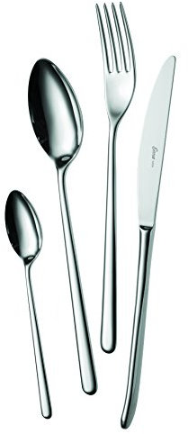 Eme Posaterie Venice - Set di Posate da Tavola in Acciaio Inox 18/10, per 6 Persone, 24 Pezzi