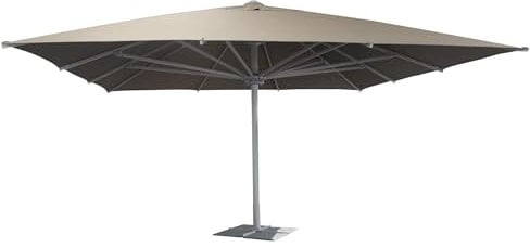 milani home - Ombrellone Da Giardino 5x5 Palo Centrale Tortora Per Esterno Ristorante Gelateria Bar Hotel Albergo