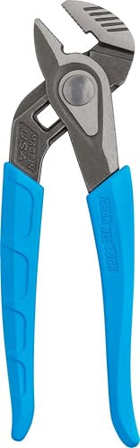 CHANNELLOCK 428X 8-inch SPEEDGRIP Straight Jaw Tongue & Groove Pliers | Made in USA | Forged High Carbon Steel