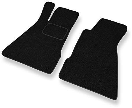 Mossa - Fußmatten Auto kompatibel mit Smart Roadster I (2002-2006) - schwarz Automatten Autoteppiche