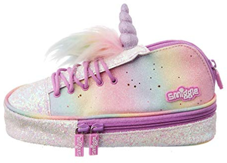 Smiggle Sneaker Seeker Pencil Case (Sparkle Lilac Unicorn)
