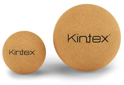 Kintex Faszienball aus Kork, 5 cm oder 8 cm, Massageball zur Selbstmassage, Eigenmassage, Regeneration nach dem Sport, Korkball, Faszienkugel (8 cm)