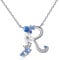 VIKI LYNN Damen Initiale Halskette Buchstabe R Alphabet Anhänger Schmuck 925 Sterling Silber und Zirkonia Anfangsbuchstaben Personalisierte Geschenke für Mädchen Frauen