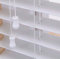 Funky Gadgets Smooth Faux Wood Wooden Venetian Blinds with Strings and THE OTHER with TAPE 50mm Slats TRIMMABLE (White, 135cm width x 150cm drop)