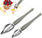 Kulinarisches Präzisions-Löffel-Set, 2 x Löffel, professionelle Schokoladenlöffel, Filterlöffel, Plating Dekorieren Bleistift Löffel für dekorative Teller, Kuchen, Kaffee (2 Stück)
