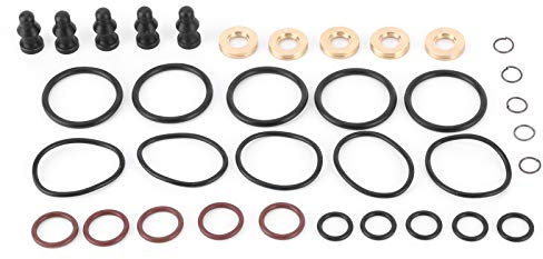 Juego de sellado de boquilla de bomba,5 juegos Kits de sellado de boquilla de bomba Kit de reparación de sello de inyector de combustible Accesorios para motores TDI de 1 2L,1 4L,1 9L,2 0L y 2 5L