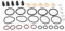 Juego de sellado de boquilla de bomba,5 juegos Kits de sellado de boquilla de bomba Kit de reparación de sello de inyector de combustible Accesorios para motores TDI de 1 2L,1 4L,1 9L,2 0L y 2 5L