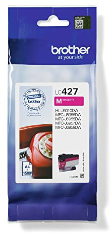 Brother Original Tintenpatrone LC-427M Magenta für ca. 1.500 Seiten, für MFC-J5955DW, MFC-J6955DW, MFC-J6957DW, HL-J6010DW Standard