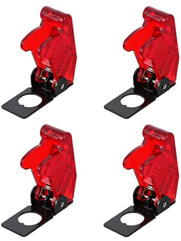 Scicalife 4 Unids Interruptor de Luz Cubierta Protector de Guardia Impermeable Interruptor de Palanca Cubierta Tapa de Seguridad Cubierta de Guardia Interruptor de Palanca Cubierta