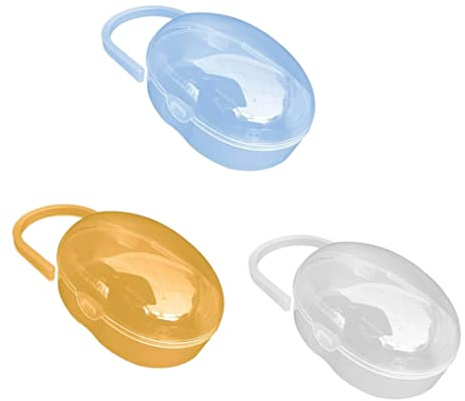 3 x Aufbewahrungsbox, Schnullerbox, Schnullerbox, Sulamerbox, BPA-frei, Soother Shield Case für Babyzubehör