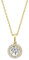 GIORO Leoni 585 Gold Halskette mit handgefassten Steinen besetzt Damen-Collier Anhänger Schmuck (42)