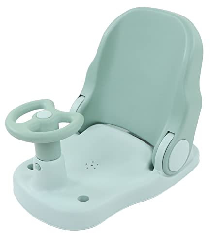 Asiento de Baño para bebé, Silla de Ducha Ajustable para Bañera de bebé para Niños Pequeños con Asiento Estable (Verde)