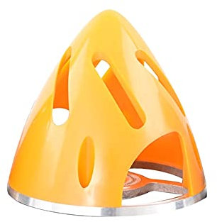 APEFIT Zubehör für Drohnen for GEMFAN Aluminium Backplate Base Kunststoff Propeller Hold Hollow Spinner 51mm 57mm 63mm 70mm 75mm for Fixed Wing-Flat Bottom austauschbar (Color : 70mm Yellow)