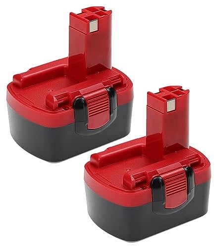 vhbw 2X Batterie Remplacement pour Bosch 2 607 335 275, 2 607 335 264, 2 607 335 263, 1617S0004W pour Outil électrique (2000 mAh, NiMH, 14,4 V)