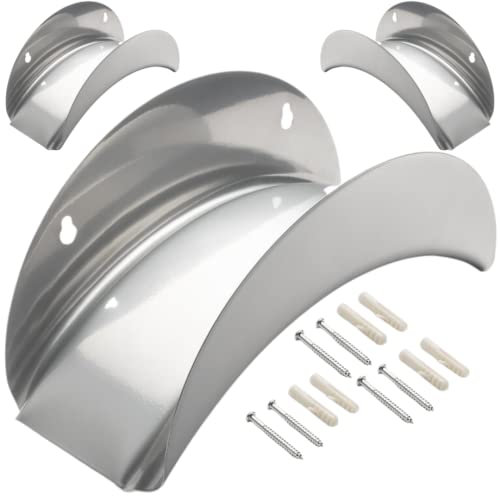 Schlauchhalter Gartenschlauchhalter Metall Wandschlauchhalter Schlauchhalterung rostfreies Schlauchgestell inkl. Schrauben und Dehnschraube (3X Set)