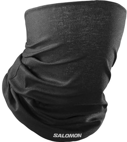 Salomon Cross Unisex Halswärmer Trail Running Wandern MTB Lauf, Neues Material, Style, Trail Running Wandern MTB Laufz, Schwarz