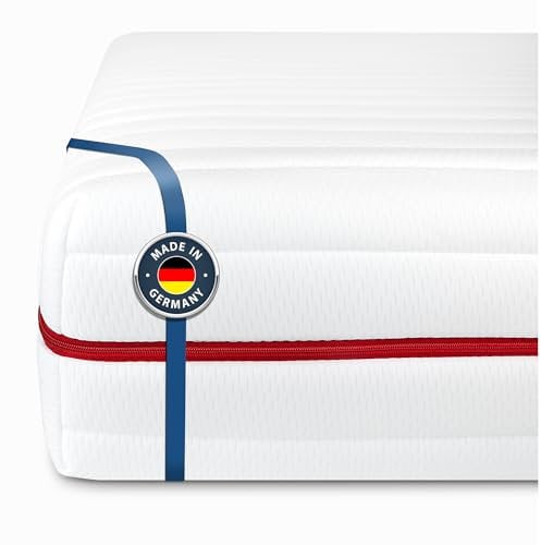 BMM Matratze 200x190 cm Klassik 19 Härtegrad H4 extra fest/Kaltschaummatratze Öko-Tex Zertifiziert/ergonomische 7 Zonen Matratze Höhe 19 cm/Matratzen produziert in Deutschland