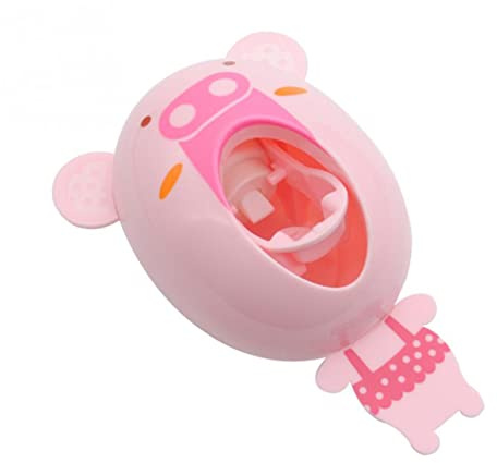 Beatifufu Automatischer Zahnpastaspender Mit Tiermotiv Für Junge Mädchen Einfache Wandmontage Mit Starkem Saugnapf Verhindert Verschwendung Und Hält Zahnpasta Sauber Und Trocken Passend Für