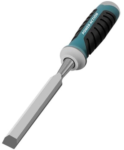 Bevel Edge Chisel Wood Grip with Soft Rubber Handle End Cap Wood Carving Tools Woodworking Gouges for Beginners Hobbyists (Size : 6mm)