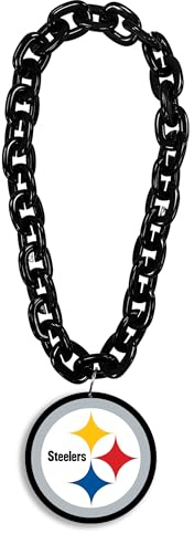 Great Branding NFL Pittsburgh Steelers Logo FanChain Kette FanFave Chain 3D Big Logo 847624084661