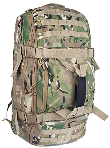 Miramrax Gym-Tasche Duffle-Taschen Rucksack - Reise-Wochenendtasche für Männer Frauen Trainingstasche für Militär, Sport, Übernachtung, Basketball, taktisch, Fußball, wasserdicht & reißfest, Camo, 25L