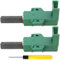 Acmerota 371202407 Coppia Spazzole Motore Carbonio per Beko per Candy per Hoover Lavatrici/Asciugatrici, Spazzola Carbonio Sostituisce L24MF7 371202410 371202402 371202405