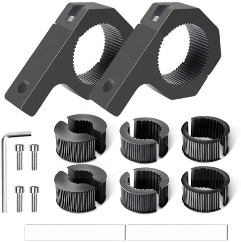 Universal 2 Off-Road Work Light bar Mount Bull Roll Tube Clamp Mounting Brackets for Installation of Fog Light Bars,Roll Cage Holder for Off-Road ATV UTV Vehicles Car Truck Motorcycle (20-50MM Kits)