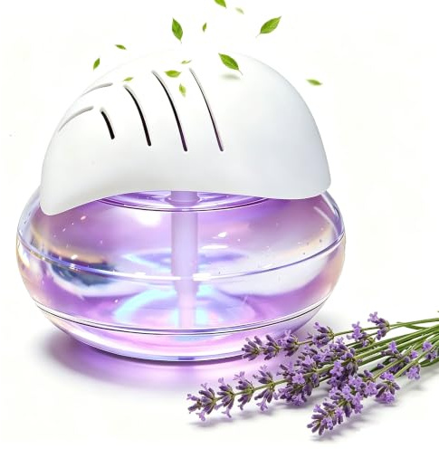 CMANLNYK Air Cleaner Leaf Shaped Humidifier Revitalizer - Air Purifier with Ioniser & Colour Changing Led Light, Quiet Room Aroma Diffuser, Portable Air Purifier for Bedroom Smokers Home