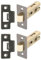 DIRECT DOOR HANDLES.® 63mm Tubular Mortice Latch (CE Fire Rated) with Striker Plate, Black Nickel for Internal Timber Doors (Pack of 2no.)