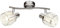 GLOBO Decken Lampe Glas-Kristall Leuchte Spots verstellbar Wohn Schlaf Zimmer Chrom Strahler