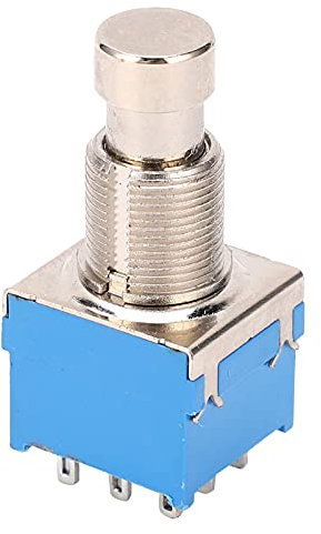 Joyance Effect Stomp Box Interruttore per pedale per chitarra, interruttore a pedale a 9 pin in metallo PVC resistente alle alte temperature, interruttore True Bypass Stomp Box, Bypass senza buffer,