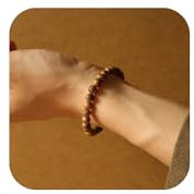 Natürliches Adlerholz Perlenarmband, Handgeschnitzte Zen Mala für Spirituelle Erdung