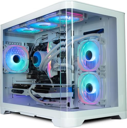 ionz Gaming PC | Ryzen 7 5800X | Radeon RX 9070 | 16GB RAM | 1TB NVMe SSD | 240 AIO | 600W 80+ PSU | Windows 11 Home | WiFi | Flow - White