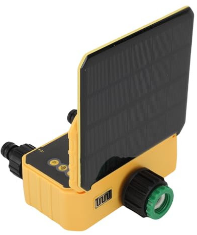 Smart WiFi Solar Sprinkler Timer, Wassertimer Wieder Aufgeladen mit Regenverzögerung, Manuellem und Automatischem Bewässerungssystem für Gartenschlaucharmatur,