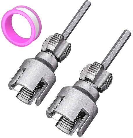 Utensile filettato 2 in 1 per tubi interni ed esterni, per filettare tubi, in PVC, per fai da te e sanitari professionali, linea elettrica, industriale