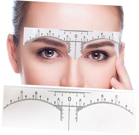 MOTHNUR Einweg Augenbrauenlineal Kleiner Flexibel Messschieber für Microblading Präzise Augenbrauenmessung Tattoo Zubehör