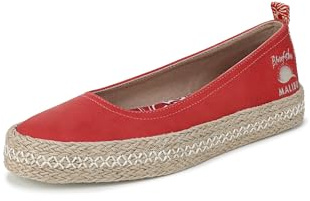 Blowfish Malibu Women's Benita Ballet Flats, Red Suede, Medium Fit, UK 4