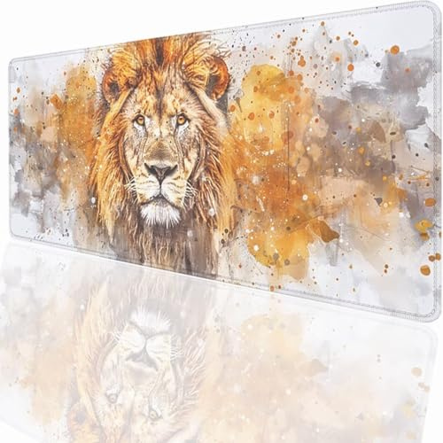 Tier Mauspad XXL 1000x500x3mm, Groß Gaming Mauspad Design Vernähte Kanten, Wetterfest Anti Rutsch Mousepad PC Laptop verbessert Präzision und Geschwindigkeit für Home Office PjY3331 N-G