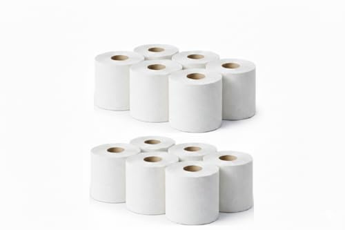Orchid® Recycled White Centrefeed Paper Towels – 12 Roll Pack, 2-Ply Industrial Cleaning Wiper, Strong & Absorbent, Eco-Friendly Commercial Kitchen & Workshop Roll